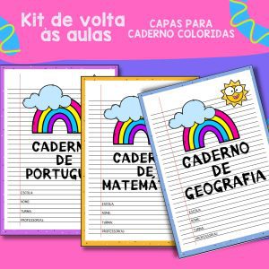 Kit de Volta às Aulas – Arco-Íris - Kit Sala de Aula - Pedagogia de Ideias Kit de Volta às Aulas – Arco-Íris - Kit Sala de Aula