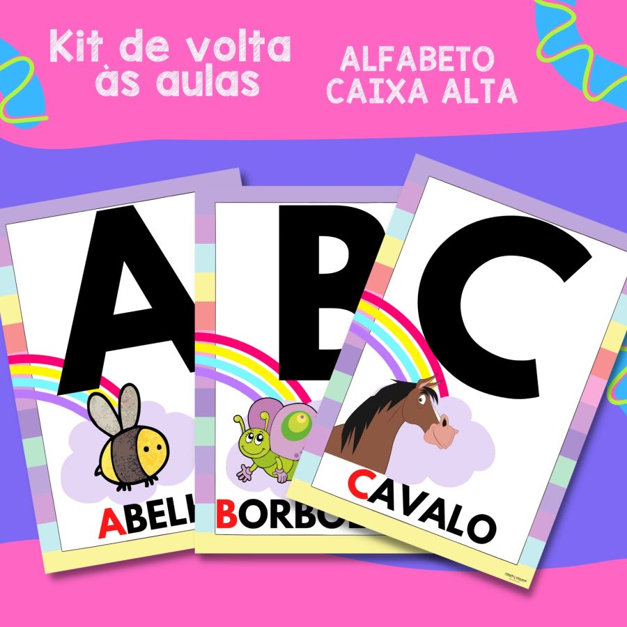 Kit de Volta às Aulas – Arco-Íris - Kit Sala de Aula - Pedagogia de Ideias Kit de Volta às Aulas – Arco-Íris - Kit Sala de Aula