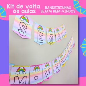 Kit de Volta às Aulas – Arco-Íris - Kit Sala de Aula - Pedagogia de Ideias Kit de Volta às Aulas – Arco-Íris - Kit Sala de Aula
