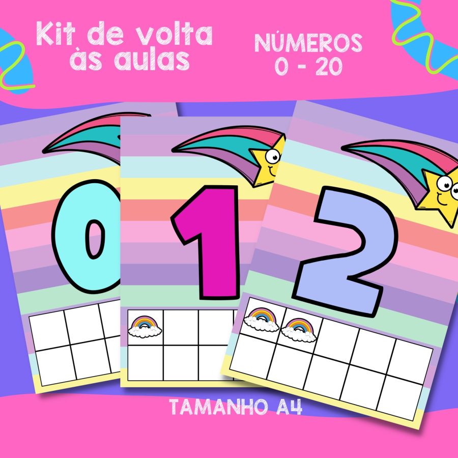 Kit de Volta às Aulas – Arco-Íris - Kit Sala de Aula - Pedagogia de Ideias Kit de Volta às Aulas – Arco-Íris - Kit Sala de Aula