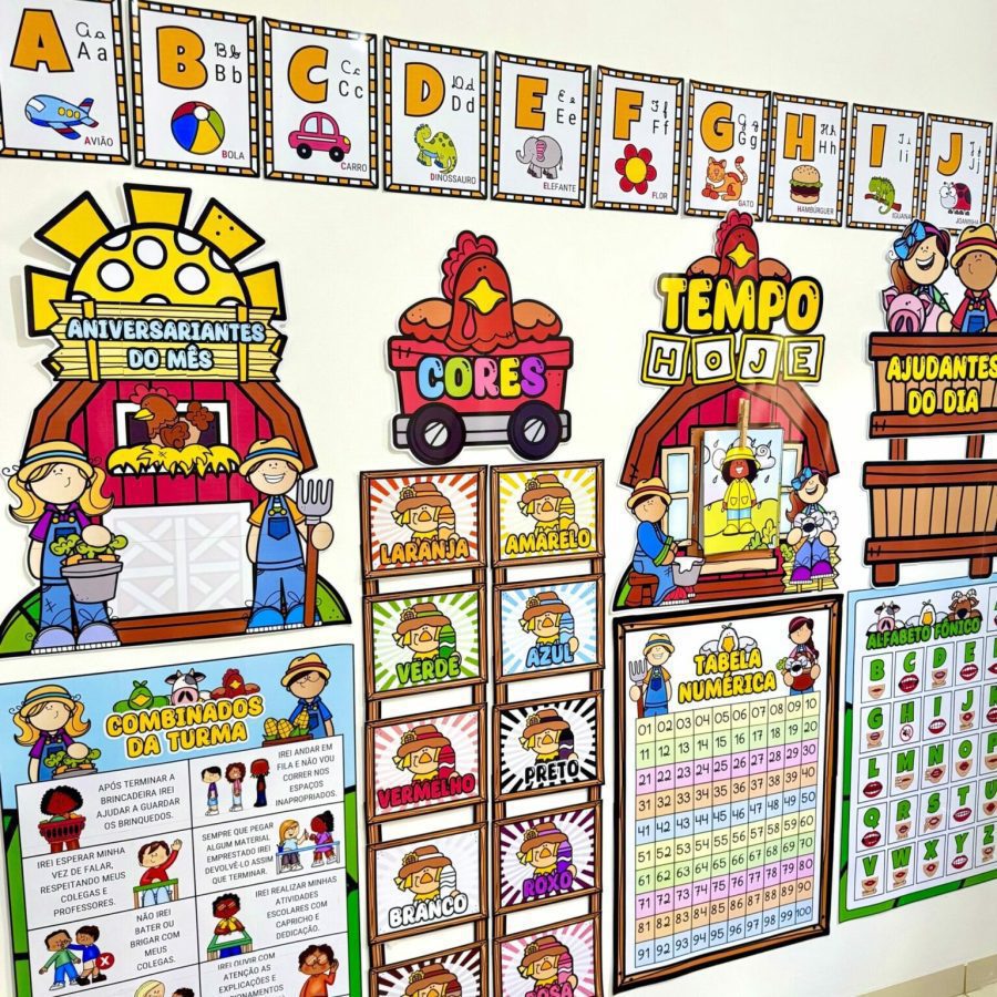 Kit Sala - Fazendinha 2 - Kit Sala de Aula - Pedagogia de Ideias Kit Sala - Fazendinha 2 - Kit Sala de Aula