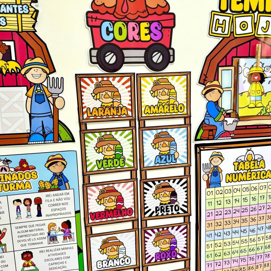 Kit Sala - Fazendinha 2 - Kit Sala de Aula - Pedagogia de Ideias Kit Sala - Fazendinha 2 - Kit Sala de Aula