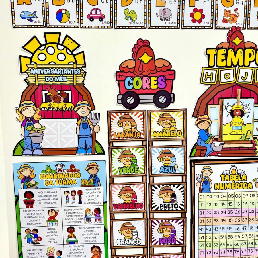 Kit Sala - Fazendinha 2 - Kit Sala de Aula - Pedagogia de Ideias Kit Sala - Fazendinha 2 - Kit Sala de Aula