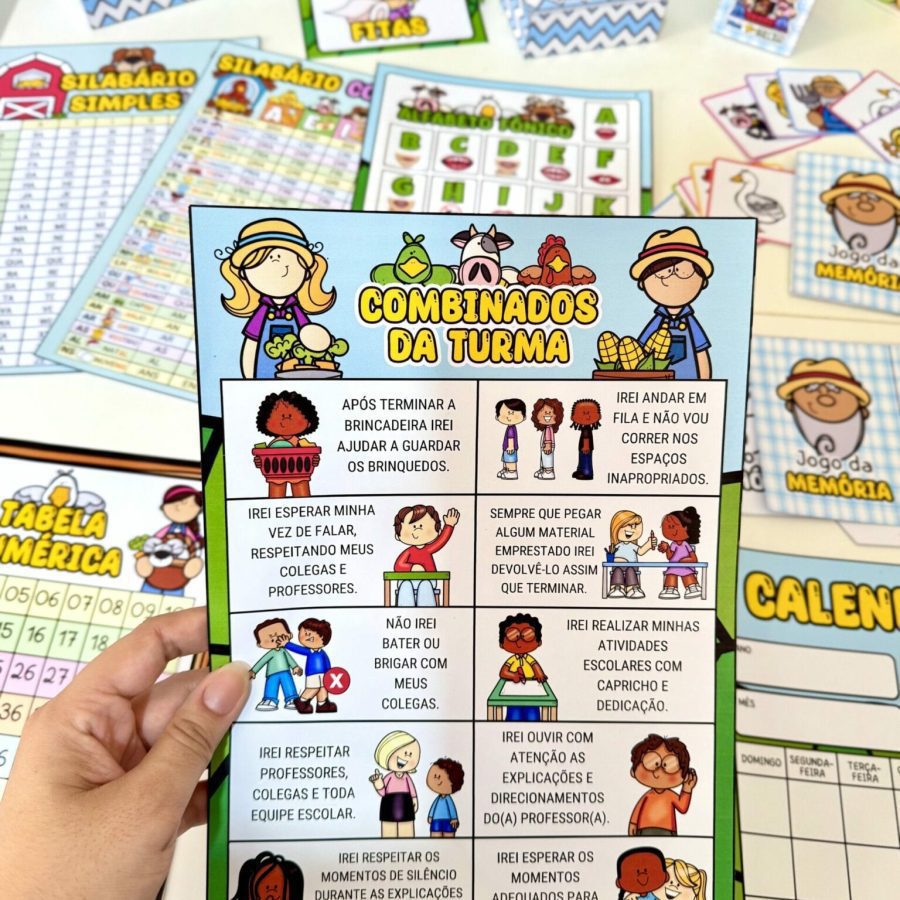 Kit Sala - Fazendinha 2 - Kit Sala de Aula - Pedagogia de Ideias Kit Sala - Fazendinha 2 - Kit Sala de Aula