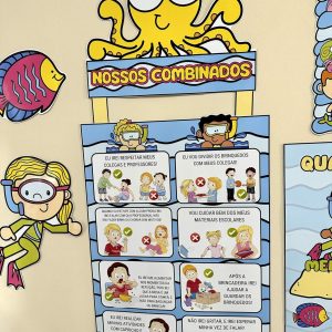 Kit Sala - Fundo do Mar - Kit Sala de Aula - Pedagogia de Ideias Kit Sala - Fundo do Mar - Kit Sala de Aula