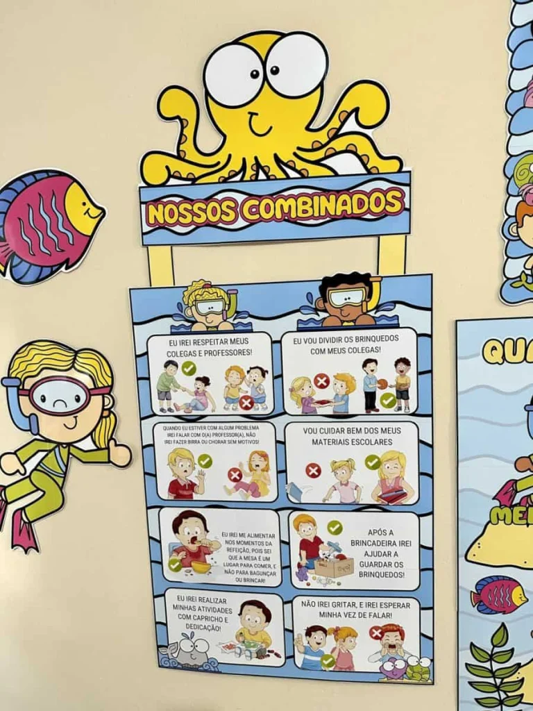 Kit Sala de Aula Fundo do Mar — foto 11