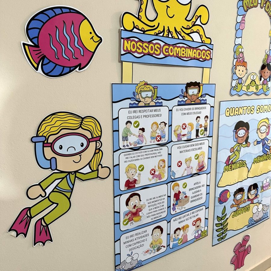 Kit Sala - Fundo do Mar - Kit Sala de Aula - Pedagogia de Ideias Kit Sala - Fundo do Mar - Kit Sala de Aula