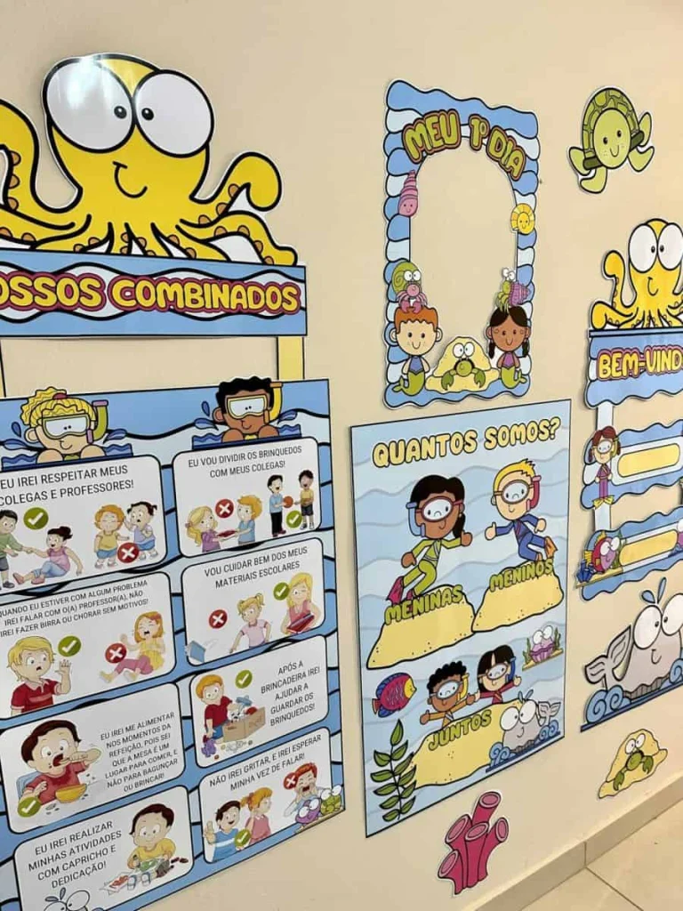 Kit Sala de Aula Fundo do Mar — foto 4