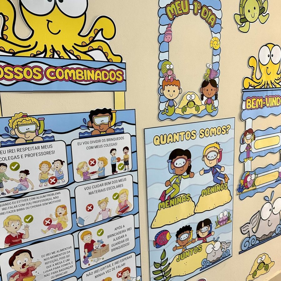 Kit Sala - Fundo do Mar - Kit Sala de Aula - Pedagogia de Ideias Kit Sala - Fundo do Mar - Kit Sala de Aula