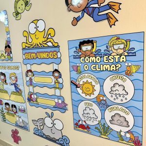 Kit Sala - Fundo do Mar - Kit Sala de Aula - Pedagogia de Ideias Kit Sala - Fundo do Mar - Kit Sala de Aula