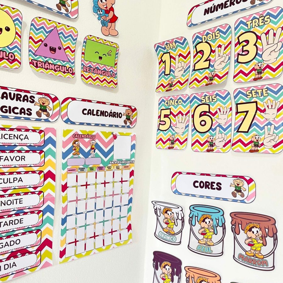 Kit Sala - Turma da Mônica - Kit Sala de Aula - Pedagogia de Ideias Kit Sala - Turma da Mônica - Kit Sala de Aula