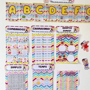 Kit Sala - Turma da Mônica - Kit Sala de Aula - Pedagogia de Ideias Kit Sala - Turma da Mônica - Kit Sala de Aula