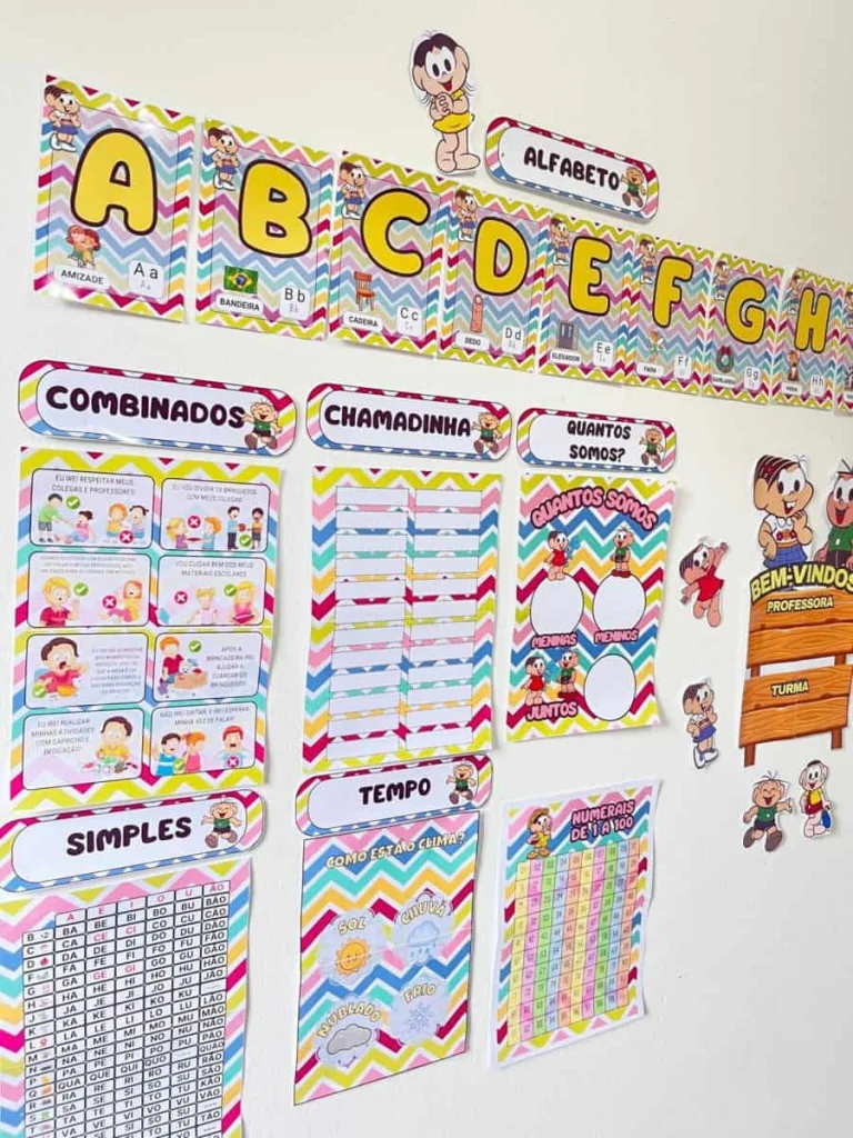 Kit Sala de Aula Turma da Mônica — foto 14