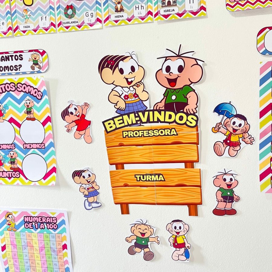 Kit Sala - Turma da Mônica - Kit Sala de Aula - Pedagogia de Ideias Kit Sala - Turma da Mônica - Kit Sala de Aula