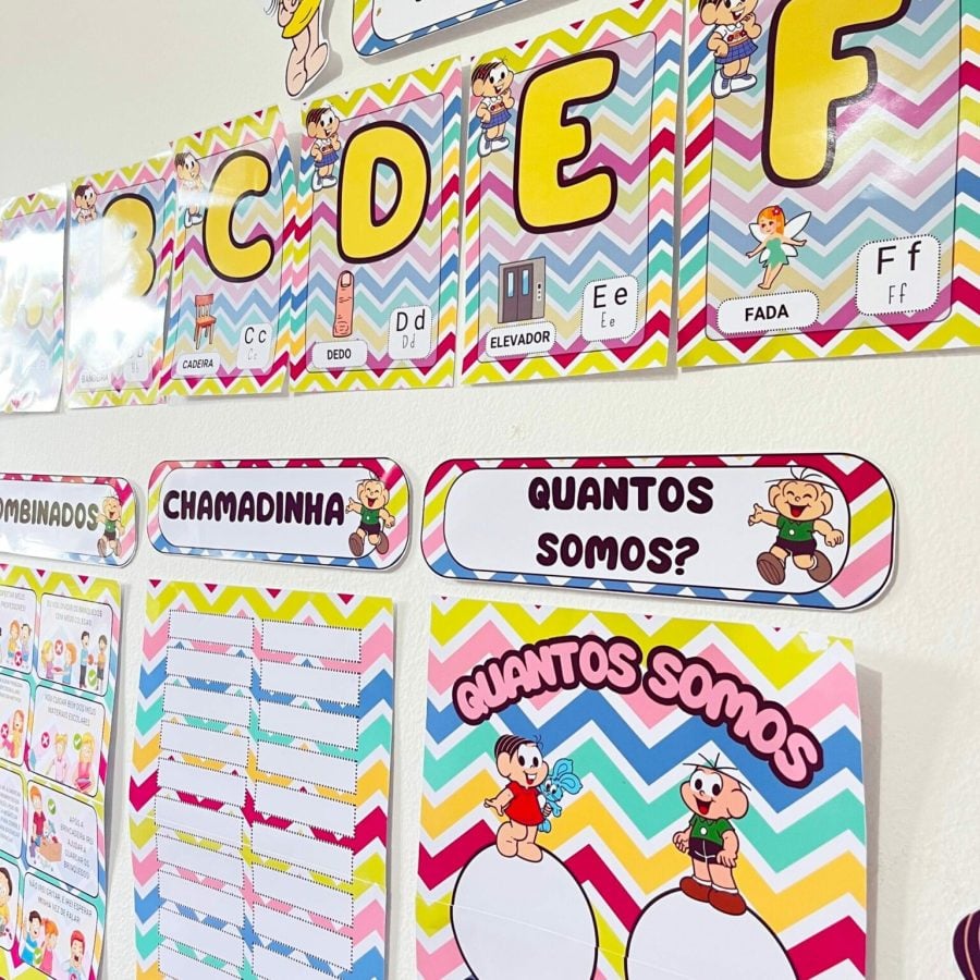 Kit Sala - Turma da Mônica - Kit Sala de Aula - Pedagogia de Ideias Kit Sala - Turma da Mônica - Kit Sala de Aula