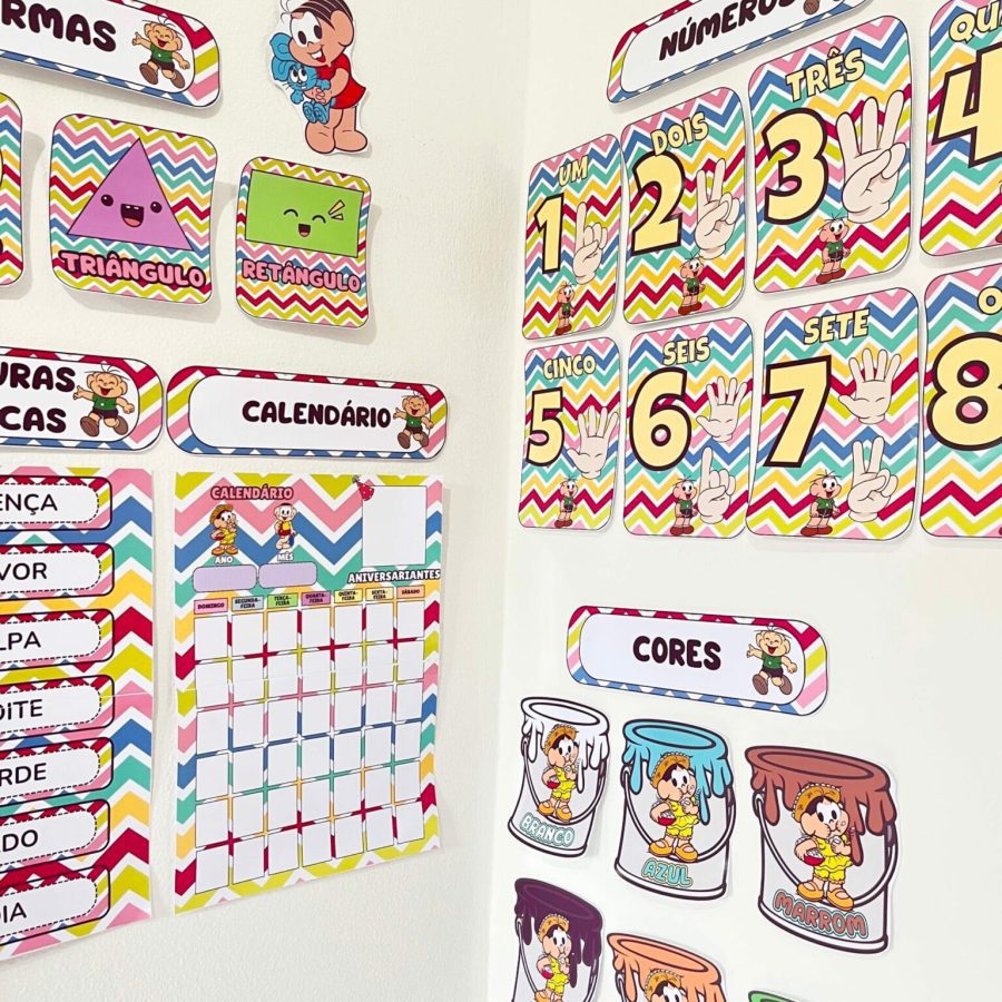 Kit Sala - Turma da Mônica - Kit Sala de Aula - Pedagogia de Ideias Kit Sala - Turma da Mônica - Kit Sala de Aula