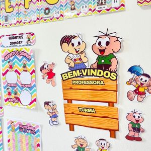 Kit Sala - Turma da Mônica - Kit Sala de Aula - Pedagogia de Ideias Kit Sala - Turma da Mônica - Kit Sala de Aula