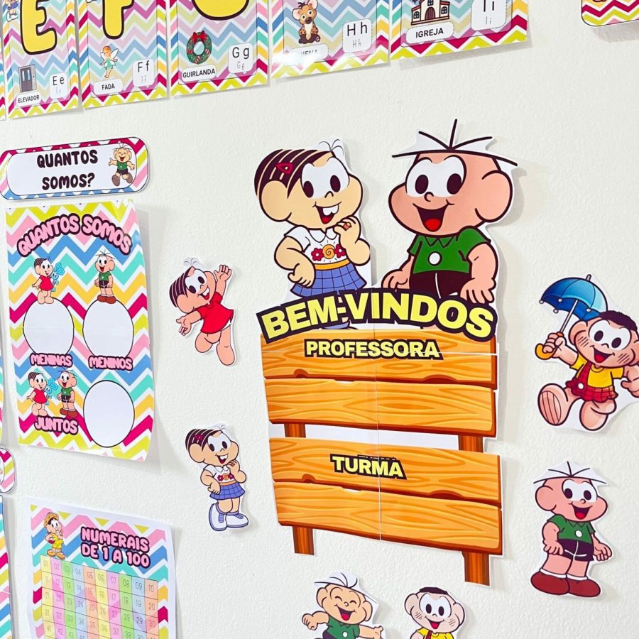 Kit Sala - Turma da Mônica - Kit Sala de Aula - Pedagogia de Ideias Kit Sala - Turma da Mônica - Kit Sala de Aula