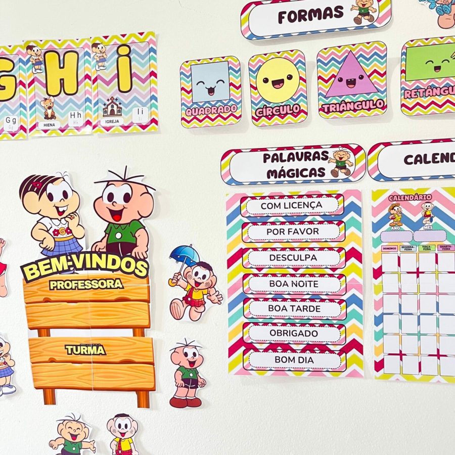 Kit Sala - Turma da Mônica - Kit Sala de Aula