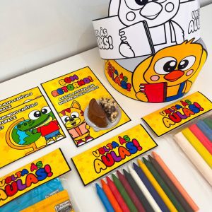 Kit Volta às Aulas - Painel e Lembrancinhas - Decoração Escolar - Pedagogia de Ideias Kit Volta às Aulas - Painel e Lembrancinhas - Decoração Escolar