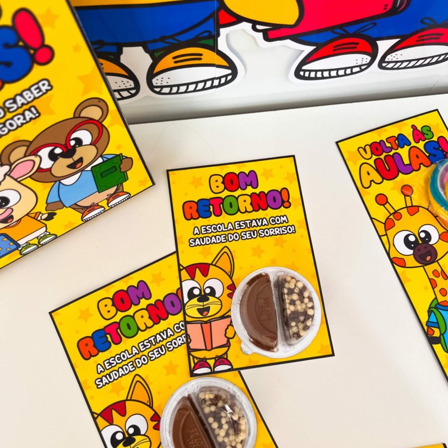 Kit Volta às Aulas - Painel e Lembrancinhas - Decoração Escolar - Pedagogia de Ideias Kit Volta às Aulas - Painel e Lembrancinhas - Decoração Escolar