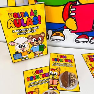 Kit Volta às Aulas - Painel e Lembrancinhas