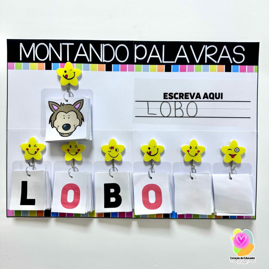 Montando Palavras - Alfabetização - Pedagogia de Ideias Montando Palavras - Alfabetização