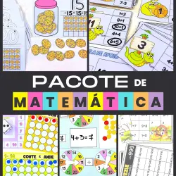 Material didático de matemática com jogos e atividades educativas.
