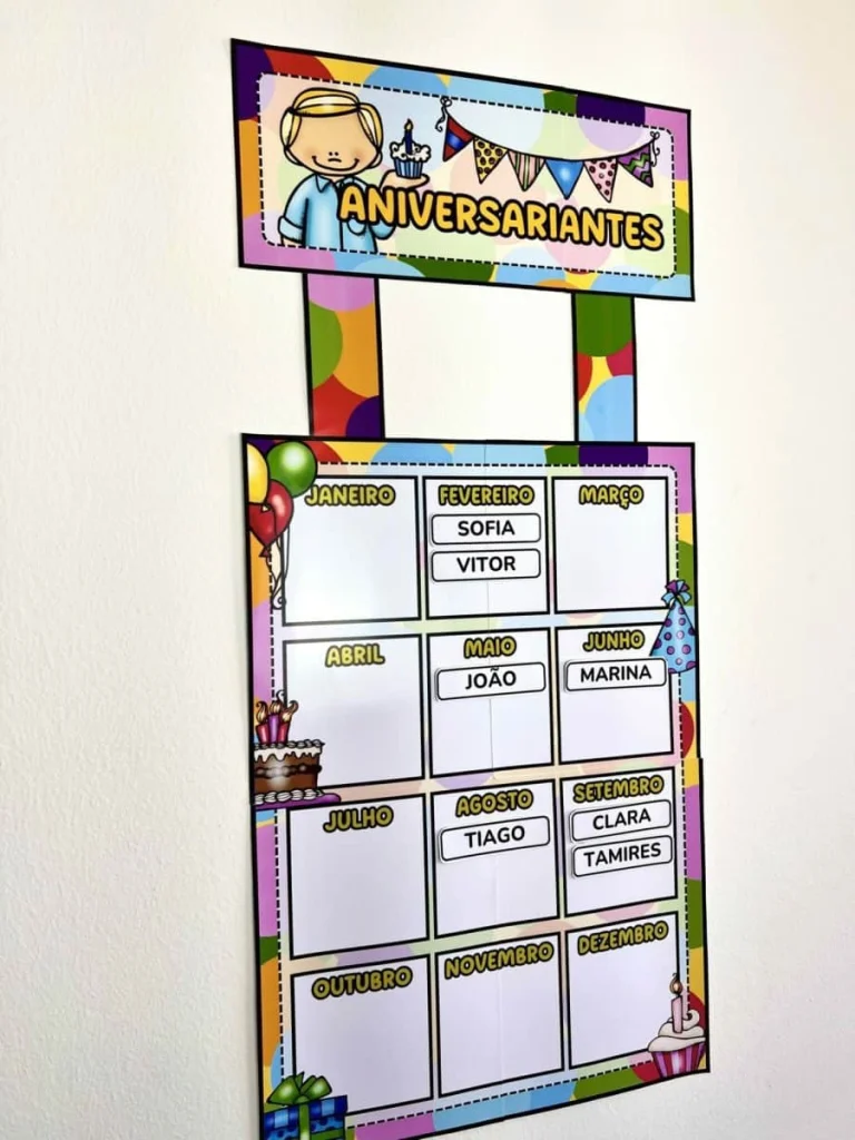 Painel Anual de Aniversariantes Editável — foto 4