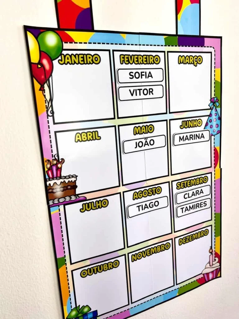 Painel Anual de Aniversariantes Editável — foto 5