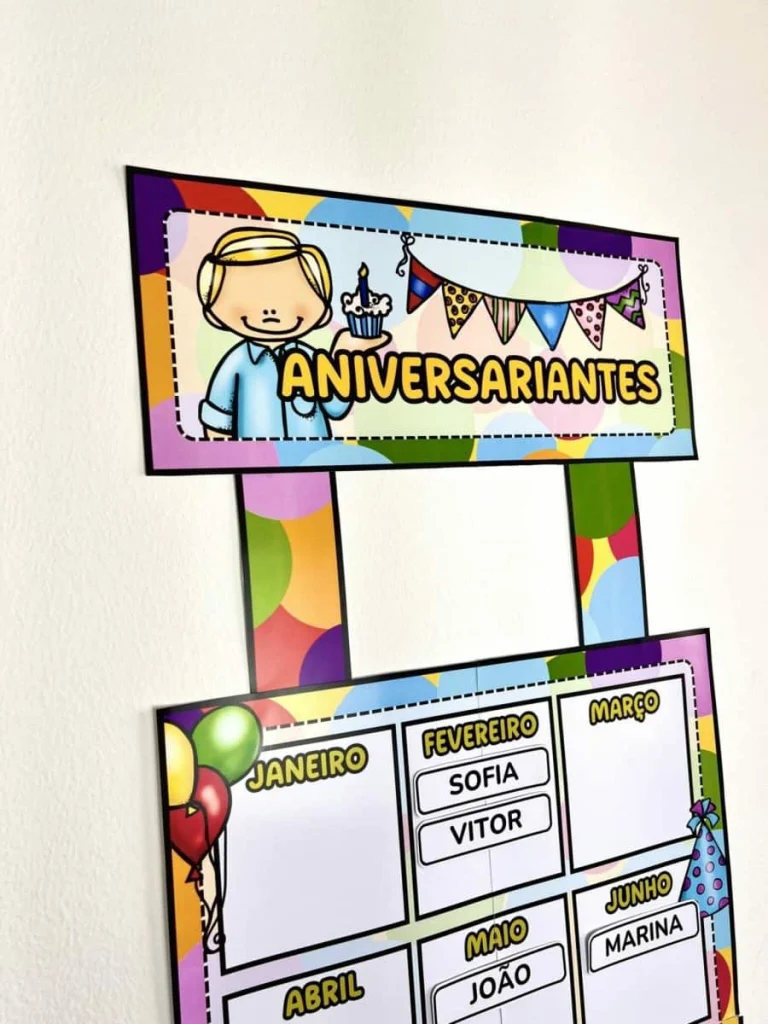 Painel Anual de Aniversariantes Editável — foto 6