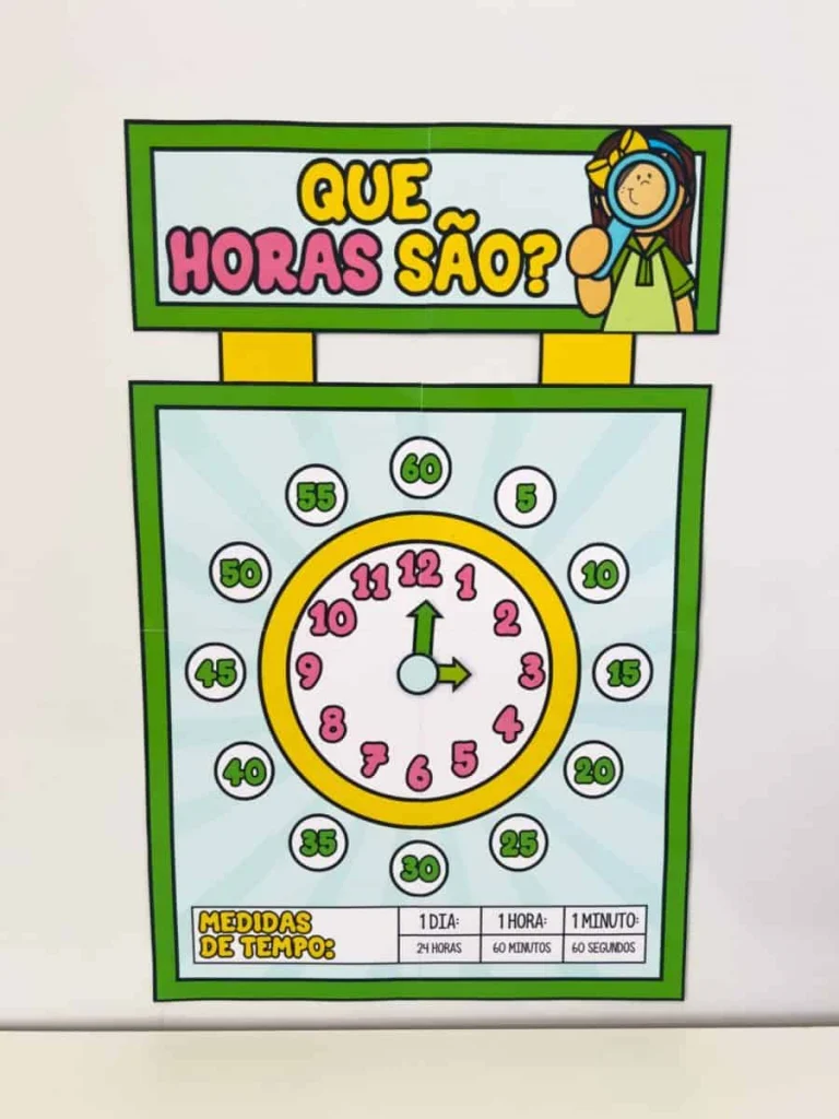 Relógio Interativo com Ponteiros Móveis — foto 1