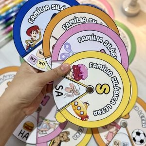 Roleta Silábica - Alfabetização