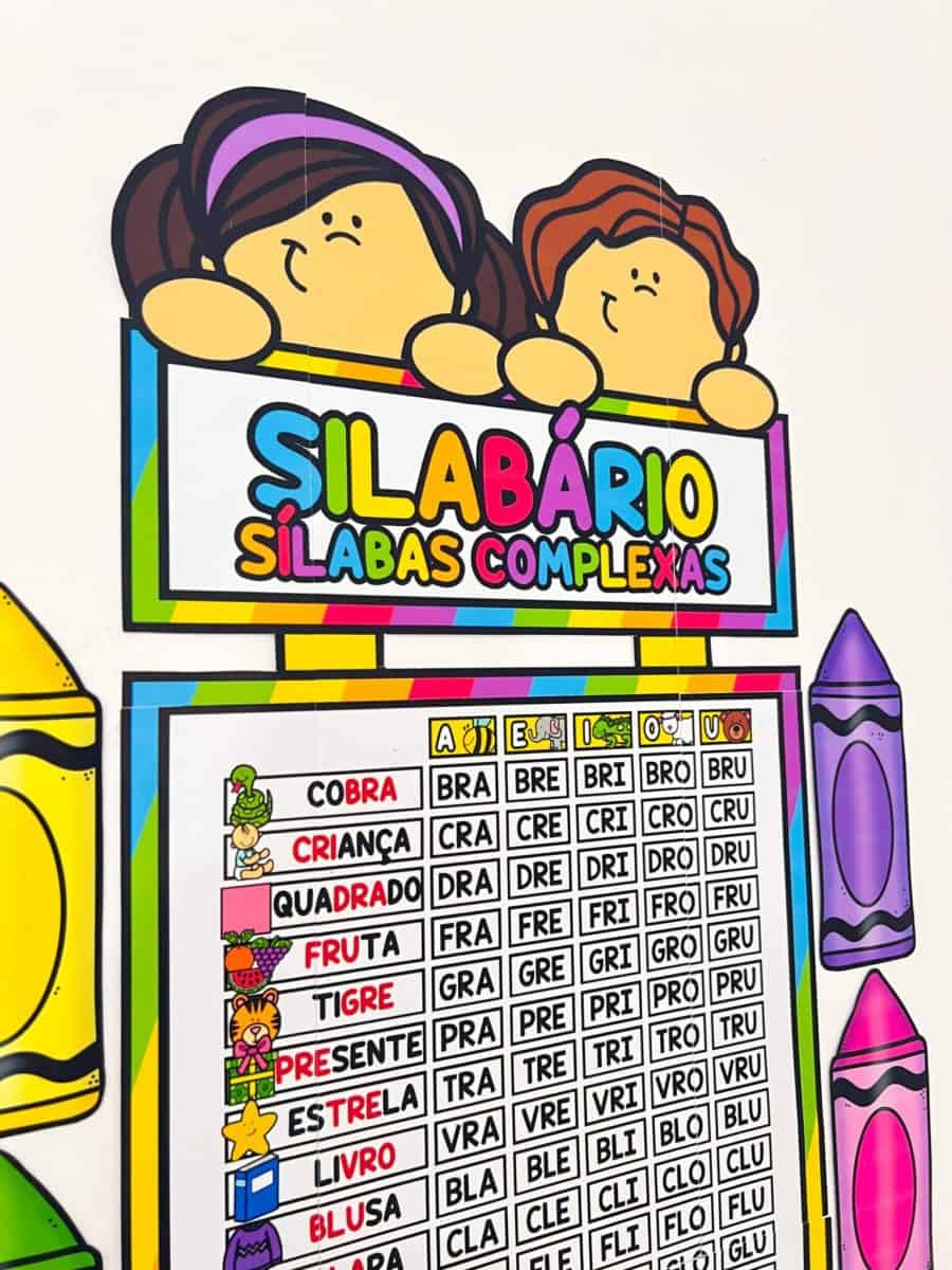 Silabário - Sílabas Complexas - Apoio Visual