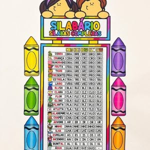 Silabário - Sílabas Complexas - Apoio Visual - Pedagogia de Ideias Silabário - Sílabas Complexas - Apoio Visual