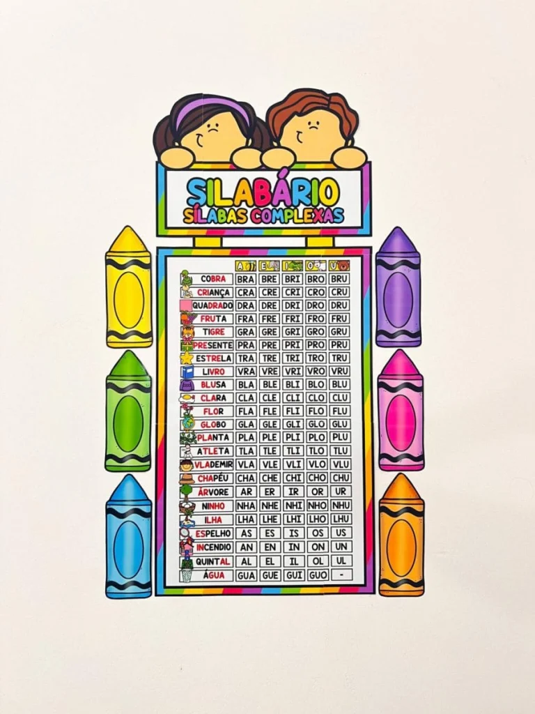 Silabário de Sílabas Complexas com Elementos Visuais — foto 1