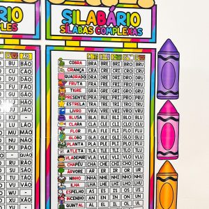 Silabários - Sílabas Simples e Complexas - Apoio Visual