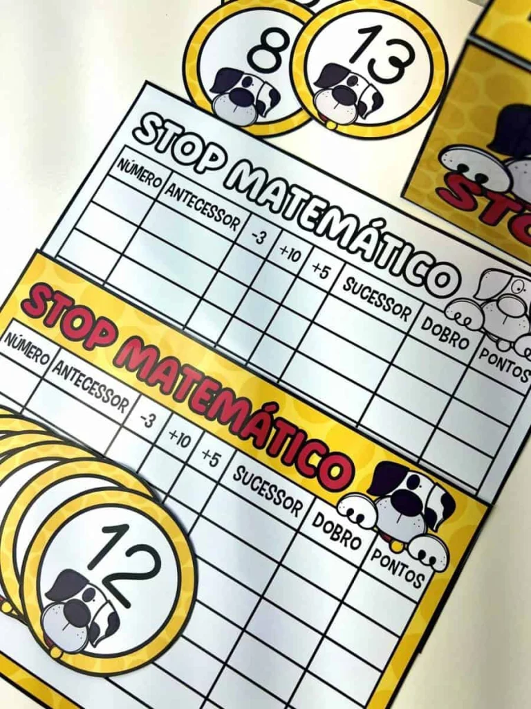 Jogo Stop Matemático com Duas Pranchas — foto 2