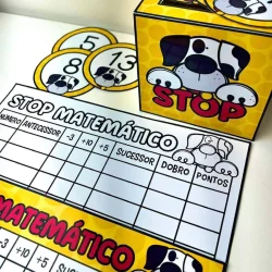 Jogo de cartas e tabuleiro para aprender matemática de forma divertida.