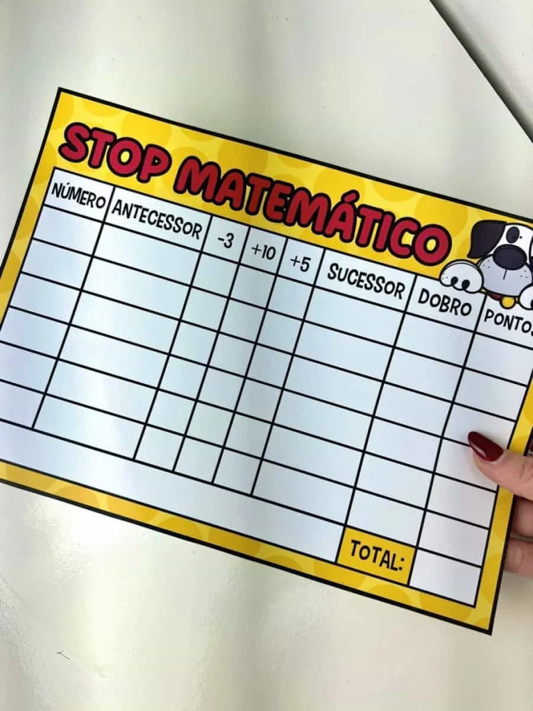 Jogo Stop Matemático com Duas Pranchas — foto 4