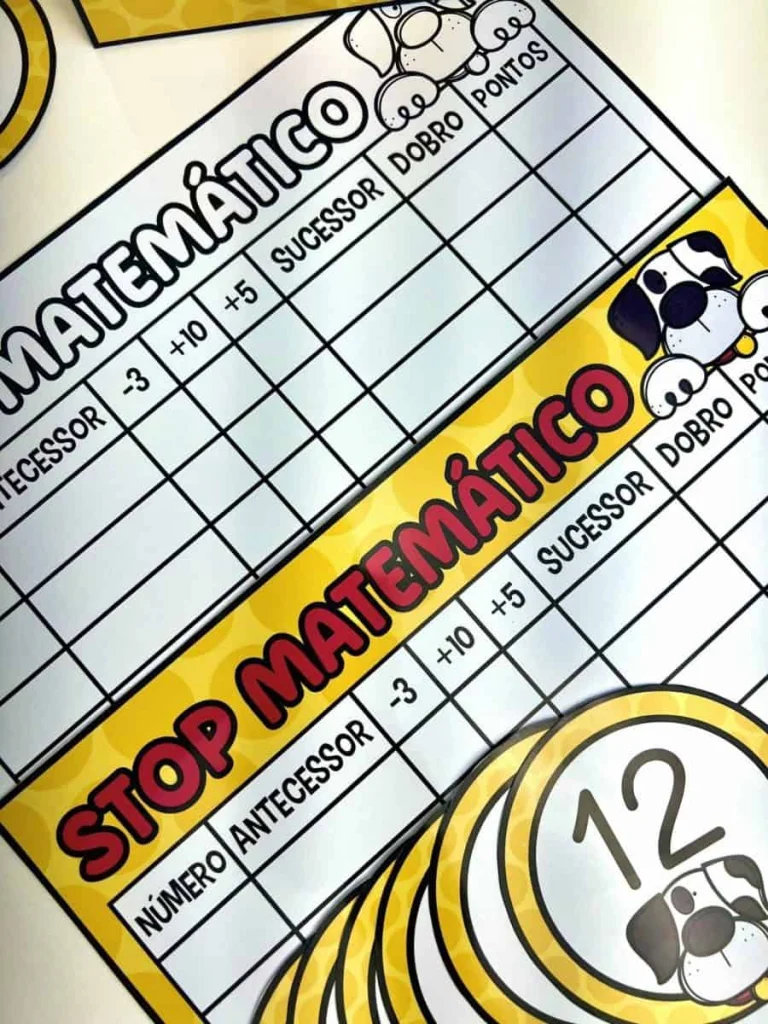 Jogo Stop Matemático com Duas Pranchas — foto 7