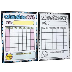 Calendário Coletivo 2026 - Decoração Escolar - Pedagogia de Ideias Calendário Coletivo 2026 - Decoração Escolar