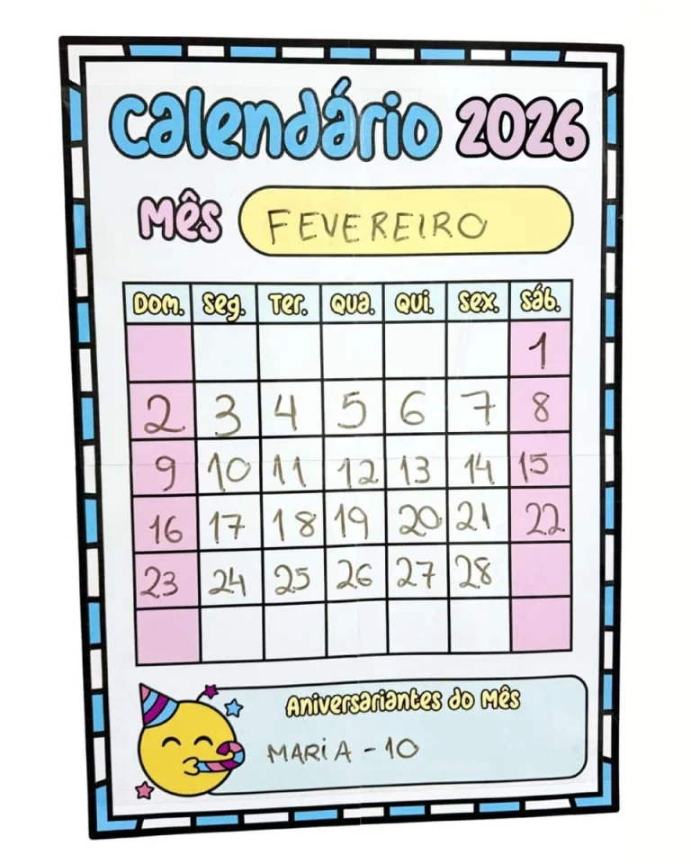 Calendário Coletivo 2026 em Dois Tamanhos — foto 6
