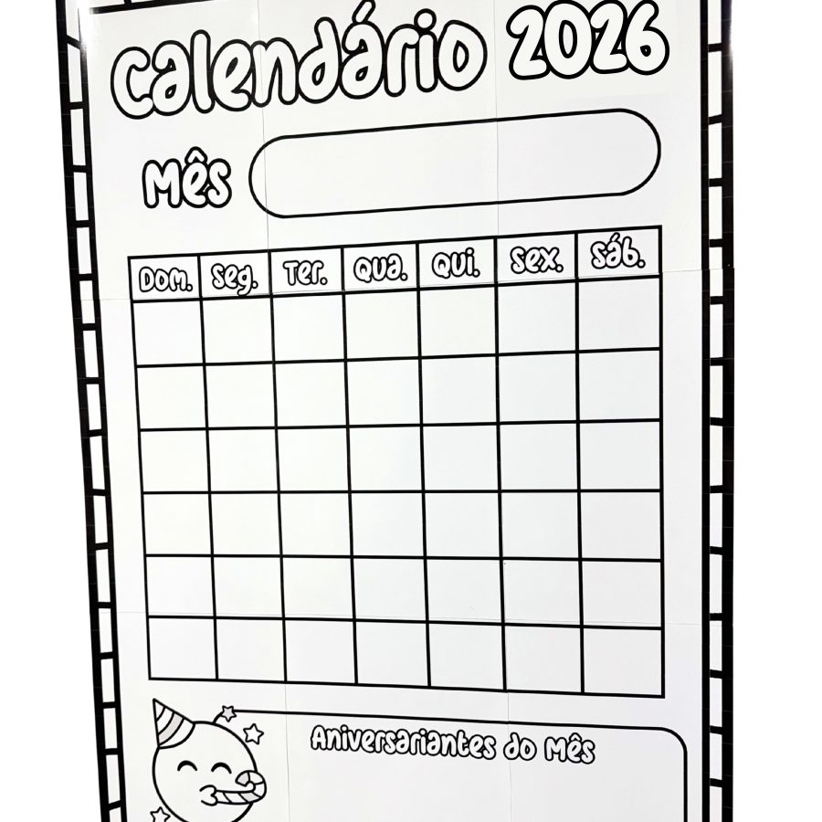 Calendário Coletivo 2026 - Decoração Escolar - Pedagogia de Ideias Calendário Coletivo 2026 - Decoração Escolar