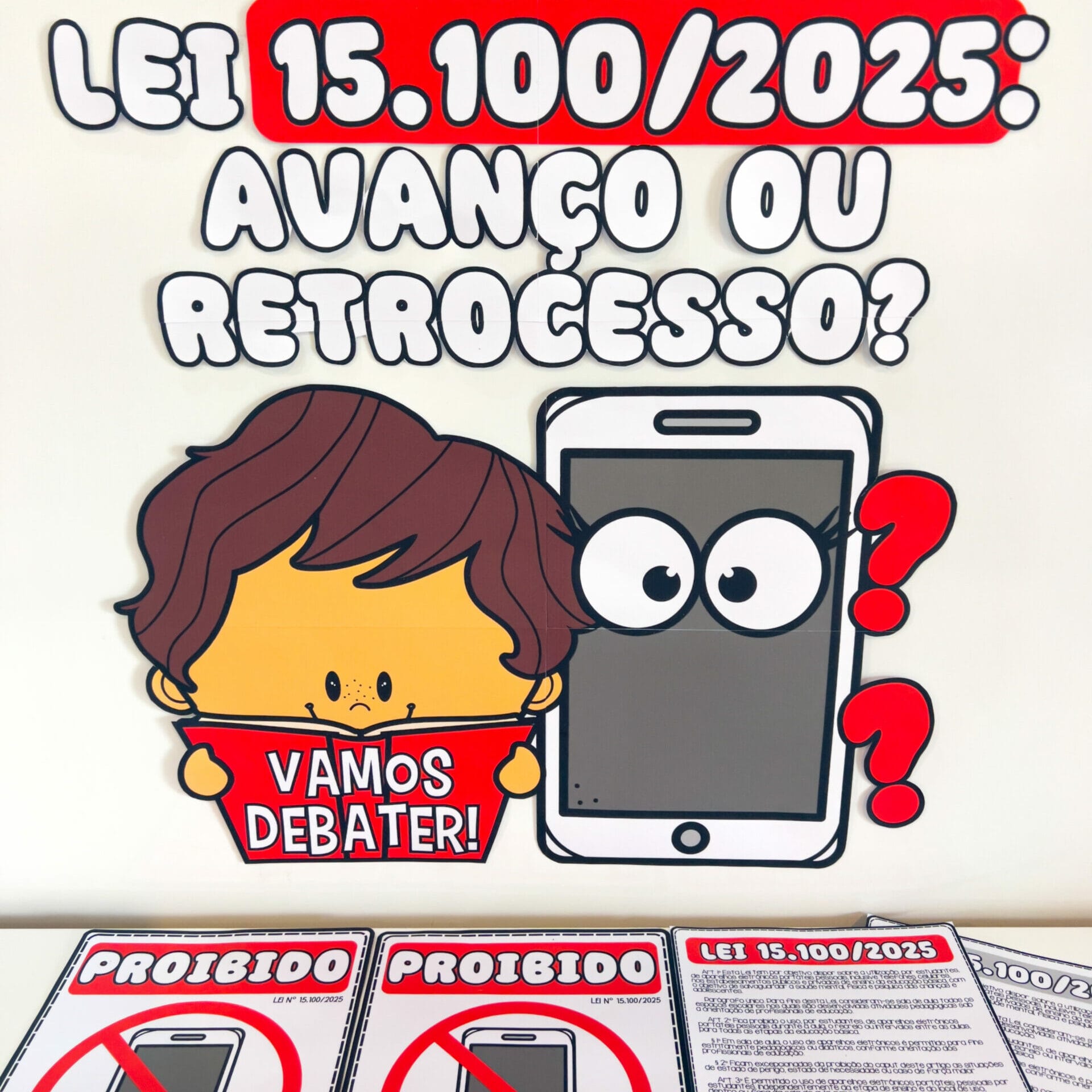 Debate Lei Restrição ao Celular - Apoio Visual