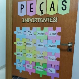 Decoração de Porta - Peças Importantes - Decoração Escolar