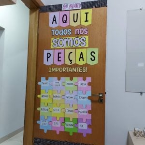 Decoração de Porta - Peças Importantes - Decoração Escolar