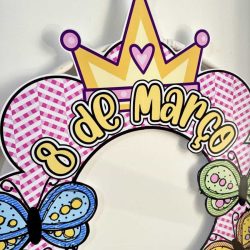 Decoração para Bambolê - Dia da Mulher - Dia Internacional da Mulher