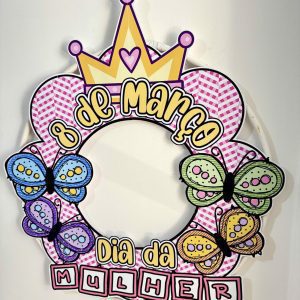 Decoração para Bambolê - Dia da Mulher - Dia Internacional da Mulher