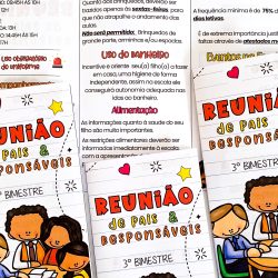 Folder Reunião de Pais Editável - Recursos Educacionais